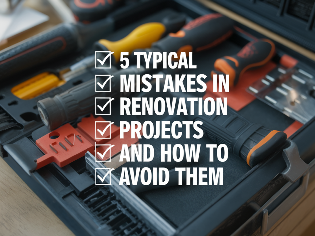 Fünf typische Fehler bei Renovierungsprojekten und wie Sie sie mit Checkliste vermeiden