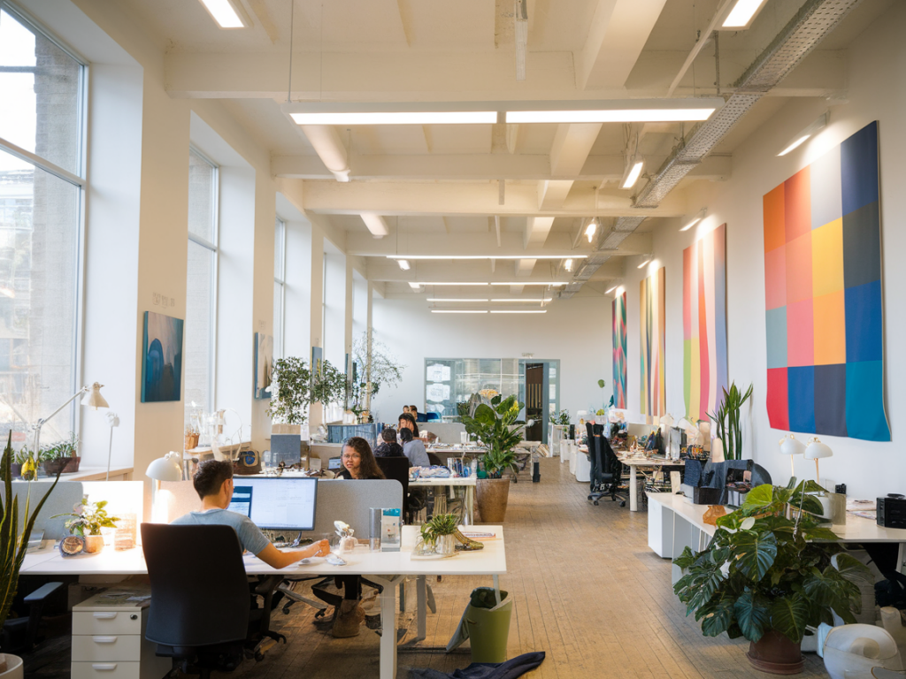 Wie Sie Beleuchtung, Lüftung und Akustik in offenen Bürolofts kombinieren, damit Konzentration und Wohlbefinden steigen